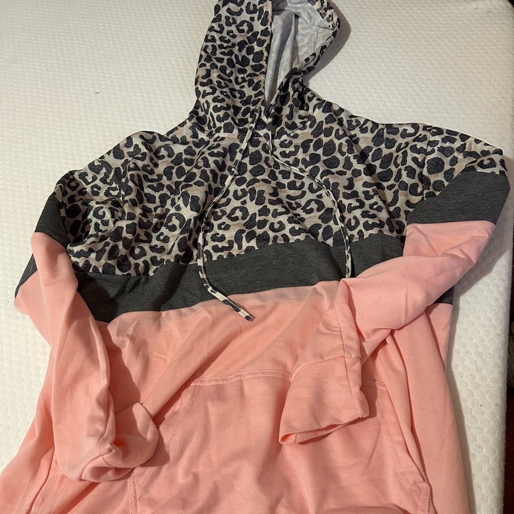Ladies Large hooded sweatshirt